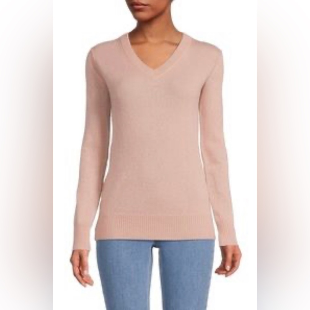 Antonio Melani Maddie Cashmere V-Neck Longs Sleeve Knit Sweater XS NWT $…